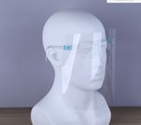 Face Shield with Spectacles - PVC Clear Visor - PVC Plastic Protective Shield - Obbo.SG