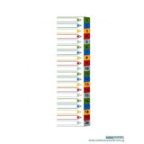 iFax Colour Index Divider 4120-C (1 to 20)