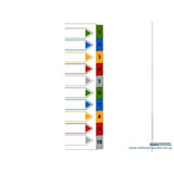iFax PP Colour Index Divider 4110-C (1 to 10) - Obbo.SG