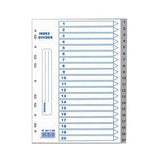 PVC Index Divider (1 to 20)