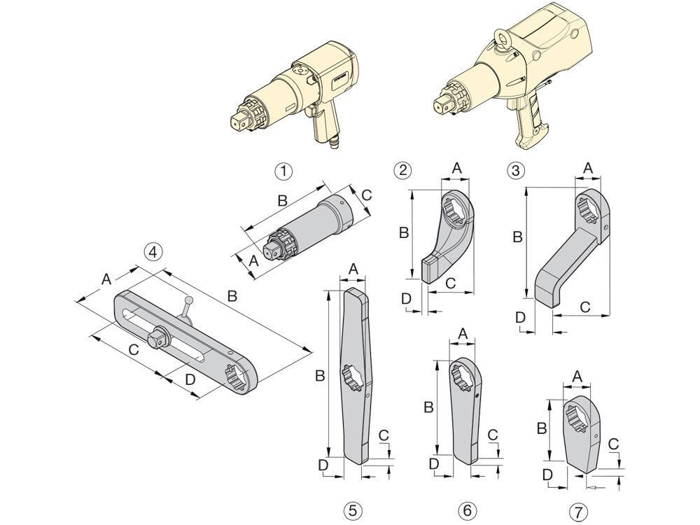 Reaction Arm, Straight TW123 Torque Wrench - Obbo.SG