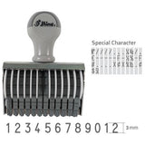 Shiny 12 Band Number Stamp 3mm N512