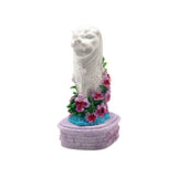 4 Merlion Statue with Purple Vanda - Obbo.SG