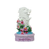 4 Merlion Statue with Purple Vanda - Obbo.SG