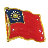 Collar Pin - Taiwan Flag - Obbo.SG