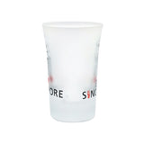 Frosted Cylinder Shape Shot Glass - I Love Singapore - Obbo.SG