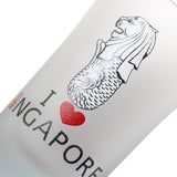 Frosted Cylinder Shape Shot Glass - I Love Singapore - Obbo.SG