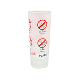 Frosted Shooter Glass - Fine Icons - Obbo.SG