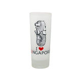 Frosted Shooter Glass - I Love Singapore