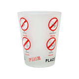 Frosted Shot Glass - Fine Icons - Obbo.SG