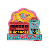 Glitter Polyresin Fridge Magnet - SG Perankan - Obbo.SG