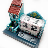 Peranakan House Polyresin Calendar-Blue - Obbo.SG