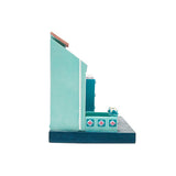 Peranakan House Polyresin Calendar-Blue - Obbo.SG
