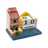 Peranakan House Polyresin Calendar-Yellow - Obbo.SG