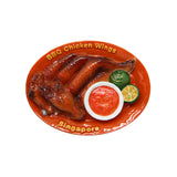 3D Polyresin Fridge Magnet (BBQ Chicken Wings)