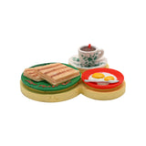 3D Polyresin Fridge Magnet(Kopi Toast Set) - Obbo.SG