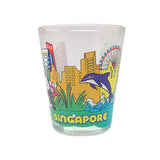 Clear Shot Glass - Lion City Attractions (Single) - Obbo.SG