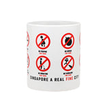 Singapore Fine Mug - White - Obbo.SG