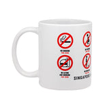 Singapore Fine Mug - White - Obbo.SG
