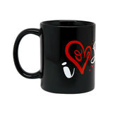 I Heart Singapore Mug - Black - Obbo.SG