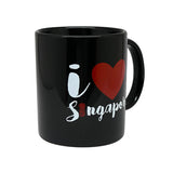 I Love Singapore Mug - Black - Obbo.SG