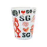 Singapore Love Notes - Shot Glass (Red)(Single) - Obbo.SG
