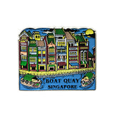 Rubberised Fridge Magnet - Quay at Night