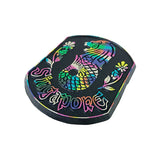 Rubberised Fridge Magnet - Merlion (Black) - Obbo.SG