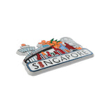 Rubberised Fridge Magnet - Merlion/MRT - Obbo.SG