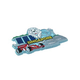 Rubberised Fridge Magnet - Blue Spore Magnet - Obbo.SG