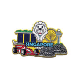 Rubberised Fridge Magnet - Yellow Spore Magnet