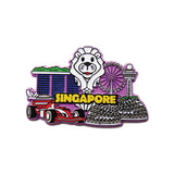 Rubberised Fridge Magnet - Purple Spore Magnet