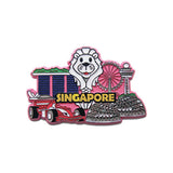 Rubbersied Fridge Magnet - Pink Spore Magnet