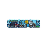 Rubberised Fridge Magnet - Blue Spore 2D