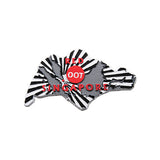 Rubberised Fridge Magnet - Spore Map Black