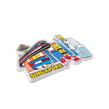 Rubberised Fridge Magnet - City Transport Landmark - Obbo.SG