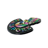 Rubberised Fridge Magnet - Merlion (Black) - Obbo.SG