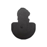 Rubberised Fridge Magnet - Merlion (Black) - Obbo.SG