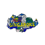 Rubberised Fridge Magnet - Islands Sight