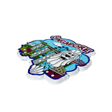 Rubberised Fridge Magnet - Cherry Lion City - Obbo.SG