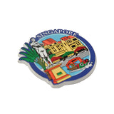 Rubberised Fridge Magnet - Historic Singapore - Obbo.SG