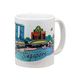 Singapore 10oz White Mug - MBS in Garden City - Obbo.SG