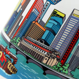 Singapore 10oz White Mug - Singapore River Cruise - Obbo.SG