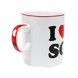 White Ceramic 4oz Mug - I Love SG - Obbo.SG