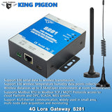 LoRa gateway wireless remote monitoring and control RF transmit RS485 GSM 3G 4G 5G ethernet to cloud gateway IoT solution - Obbo.SG