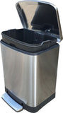 20 Litres Stainless Steel Foot Pedal Bin - Obbo.SG