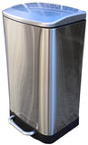 30 Litres Stainless Steel Foot Pedal Bin - Obbo.SG