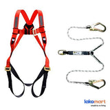 Full Body Safety Harness With Double Hook Lanyard <Orex> - Obbo.SG