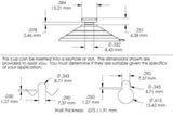 Large Suction Cups with Stud Screw & Brass Nut - Obbo.SG