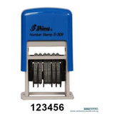 Shiny 6 Band Self Inking Mini Number Stamp 3mm S-309